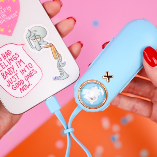 PowerBank "Cat" голубой, Type-C (2000 mAh)