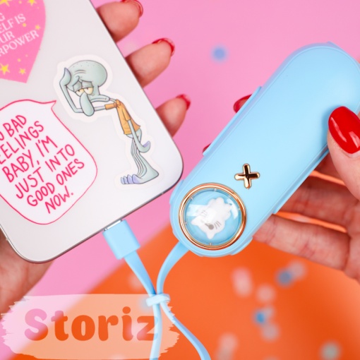 PowerBank "Cat" голубой, Type-C (2000 mAh)