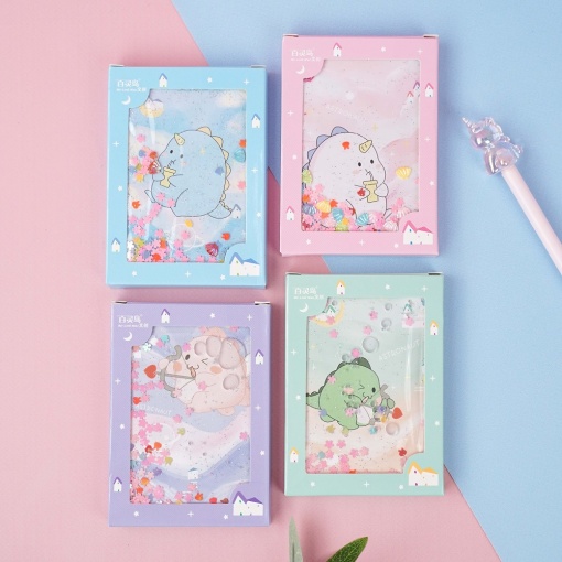 Блокнот с блестками "Cute animal" A7