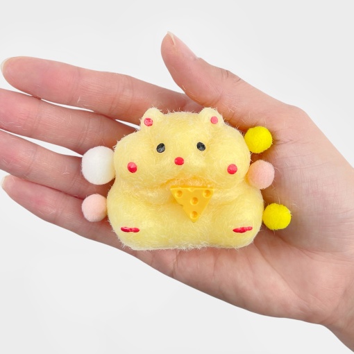 Антистресс "Хомяк" с сыром, бежевый