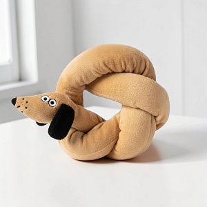 Мягкая игрушка "Очень длинная такса" с пищалкой, 93см