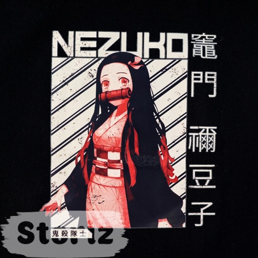 Сумка тканевая "Nezuko", черный, 309-ZH