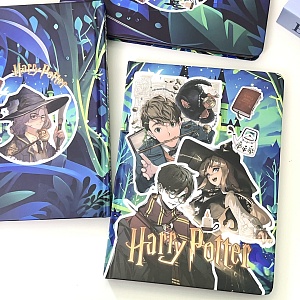 Блокнот "Harry Potter & Newt Scamander" A5 синий
