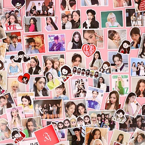 Наклейки для стикер бомбинга "K-Pop" IVE (100 шт.)
