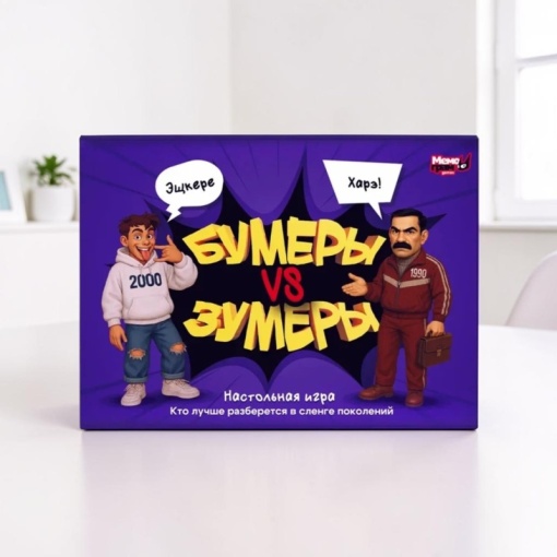 Настольная игра "Бумеры VS Зумеры"