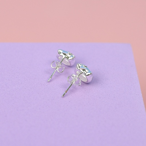 Серьги-гвоздики "Kt"