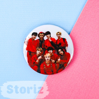 Значок круглый "K-pop" Stray Kids №1, 56мм