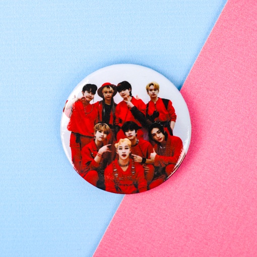 Значок круглый "K-pop" Stray Kids №1, 56мм