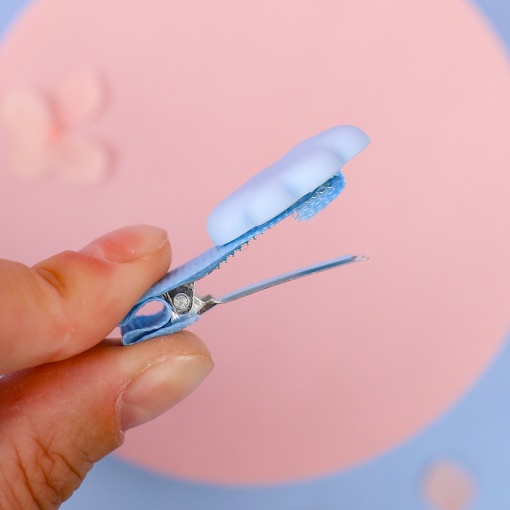 Заколка для волос "Облако" голубой