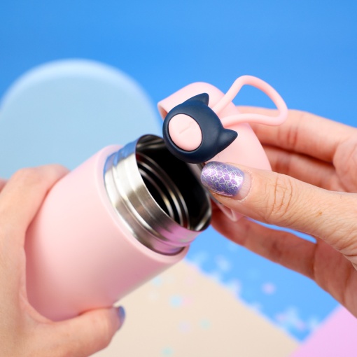 Термос "Cute Cat" розовый, 270мл оптом