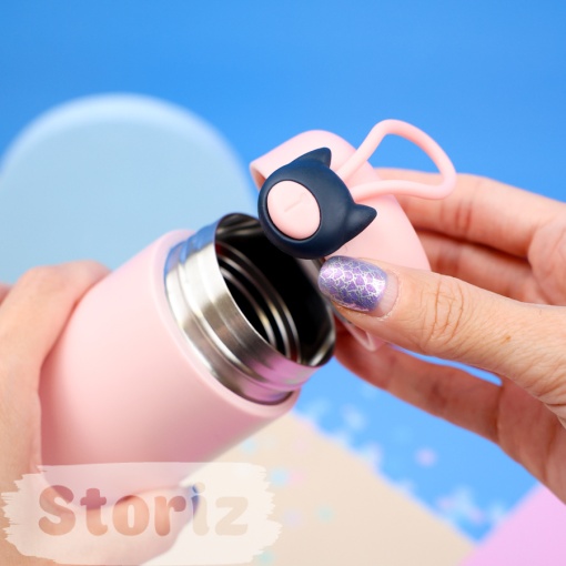 Термос "Cute Cat" розовый, 270мл оптом