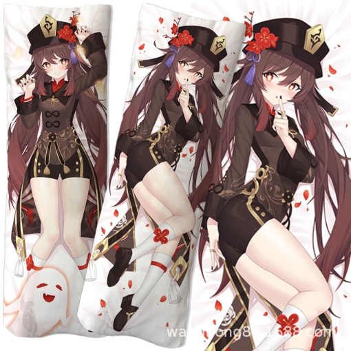 Подушка дакимакура "Genshin Impact" Ху Тао №1, 150см