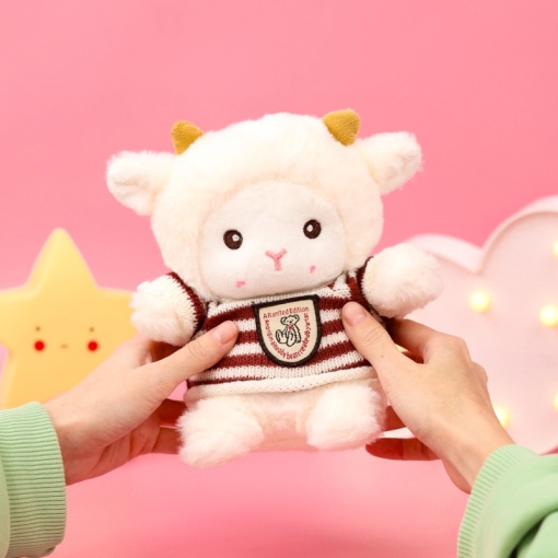 Мягкая игрушка "Sheep" в полосатом свитере, 25см