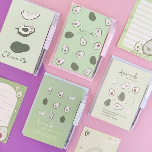 Блокнот с ручкой "Авокадо"