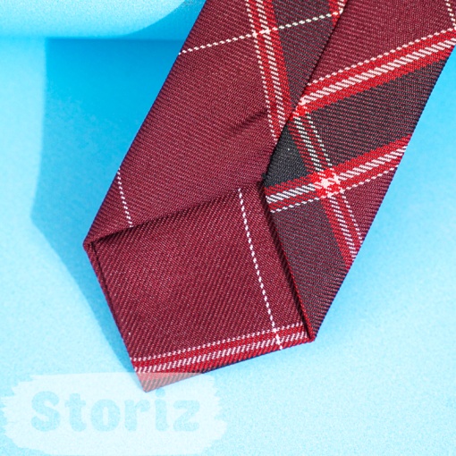 Галстук "Wine Red Plaid" на резиночке