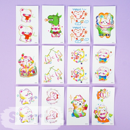 Временная татуировка "Characters" INS-30, 5.7x9.7 см