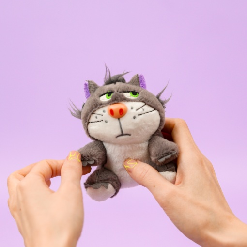 Мягкий брелок "Хмурый Кот" 12 см