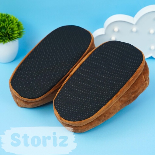 Тапочки "Emoji какашка" с задником, р.38-40 (28см)