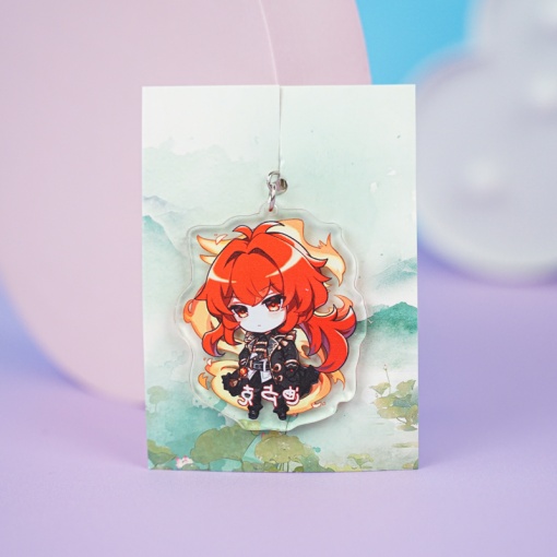 Брелок акриловый "Genshin Impact" Дилюк №12