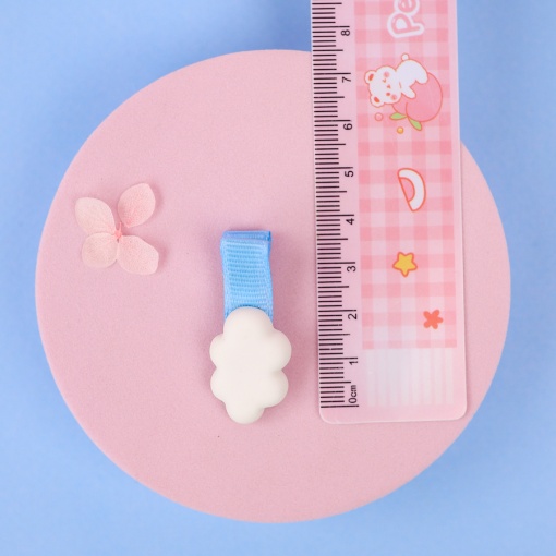 Заколка для волос "Облако" белый