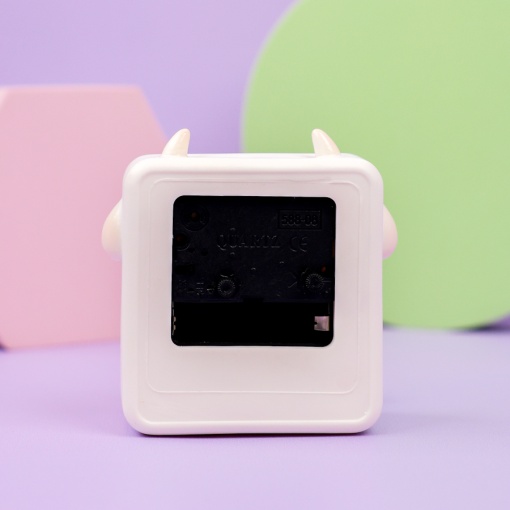 Часы "Будильник" Барашек, белый оптом