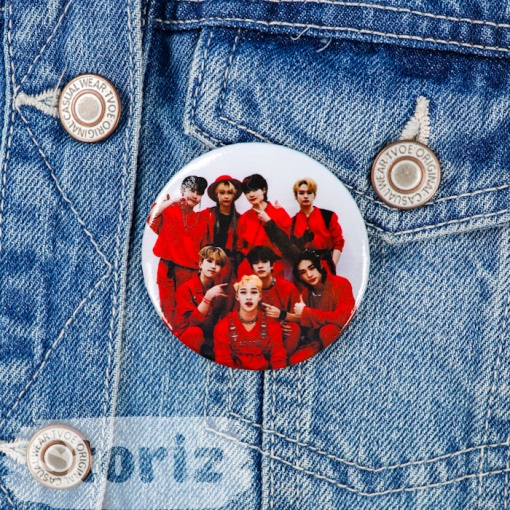 Значок круглый "K-pop" Stray Kids №1, 56мм
