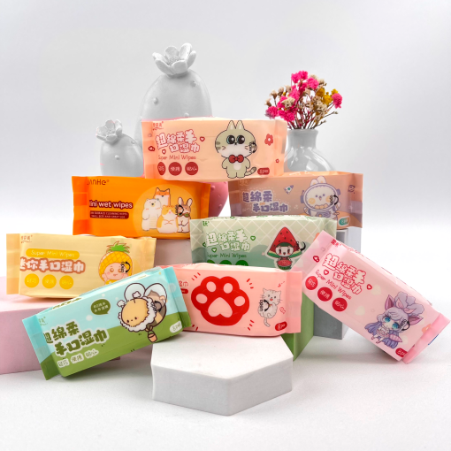 Влажные салфетки Mini "Sky Rabbit" 1 уп. по 8шт.