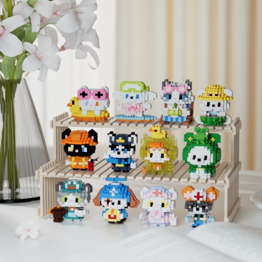 Конструктор "Meow Woof" лето (263-386 дет.) в ассортименте,1 шт