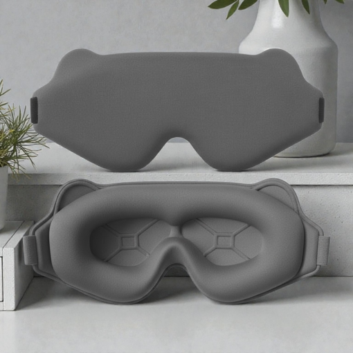 Маска для сна "3D" серый