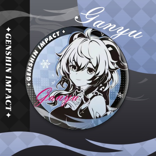 Значок круглый "Genshin Impact" Гань Юй 3, 58 мм