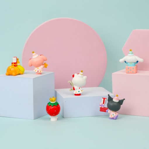 Набор фигурок "Персонажи Санрё" 5,5 см, 6шт оптом