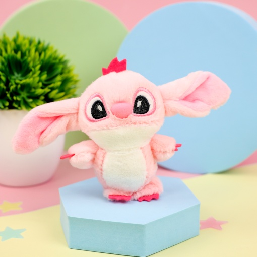 Мягкий брелок "Милый глазастик" №1, розовый  12см