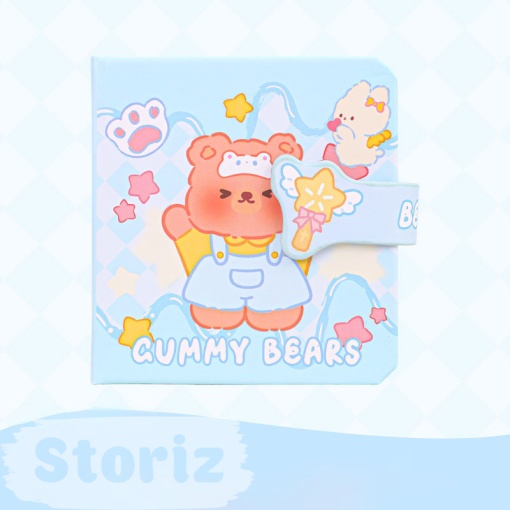 Мини-блокнот "Gummy bears" Веселый мишка, 8х8 см