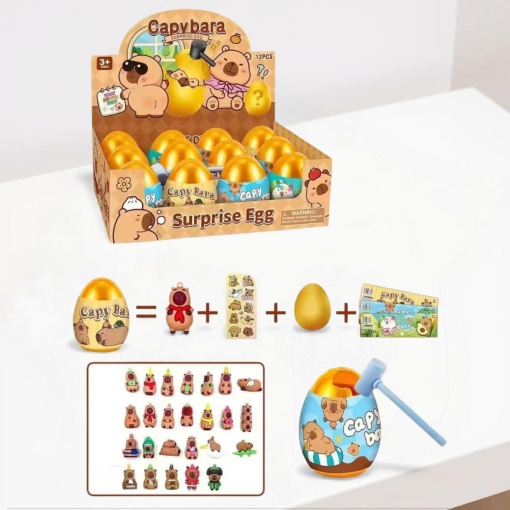 Игрушка Surprise "Яйцо" капибара, в ассортименте 1шт оптом