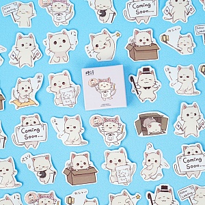 Набор наклеек "Cute Cat", 45 шт.