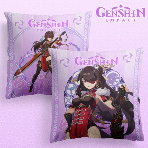 Подушка декоративная "Genshin Impact" Бэй Доу, 40x40см (1 серия)