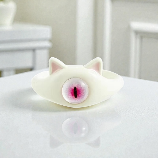 Кольцо "Монстрик", бежевый