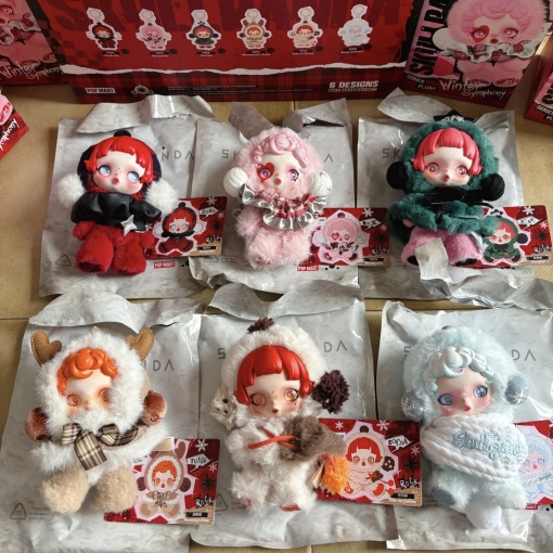 Набор мягких брелков PM "Scull Panda" в ассортименте 6шт