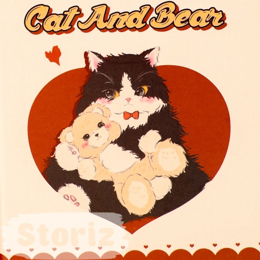 Блокнот "Cat and Bear" коричневый, A7