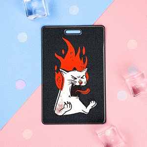 Чехол для карты "Fire cat" STORIZ