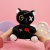 Мягкая игрушка "Cat Dark", черный 25 см