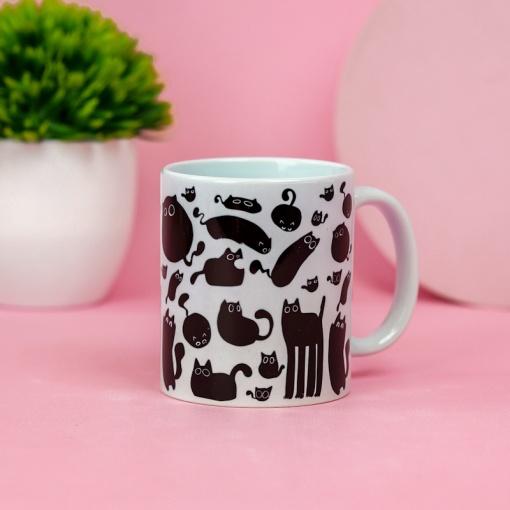 Кружка "Чёрный кот" 300 мл оптом со склада!