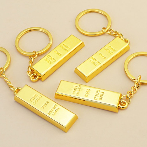 Брелок "Слиток золота", fine gold X-467
