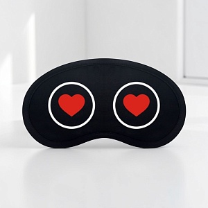 Маска для сна "Влюбленный взгляд" черный