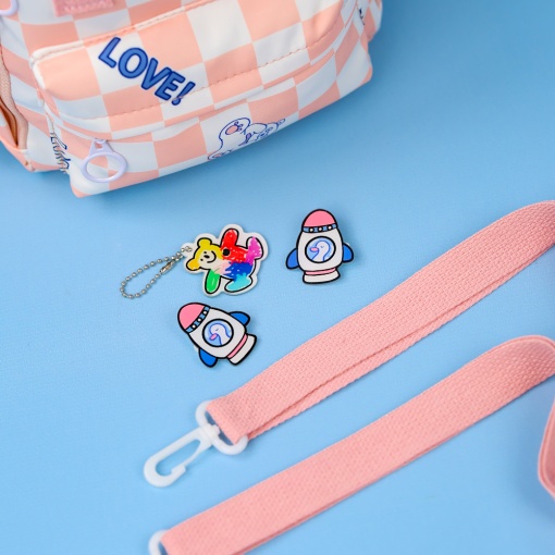 Сумка "Love bear" розово-белый