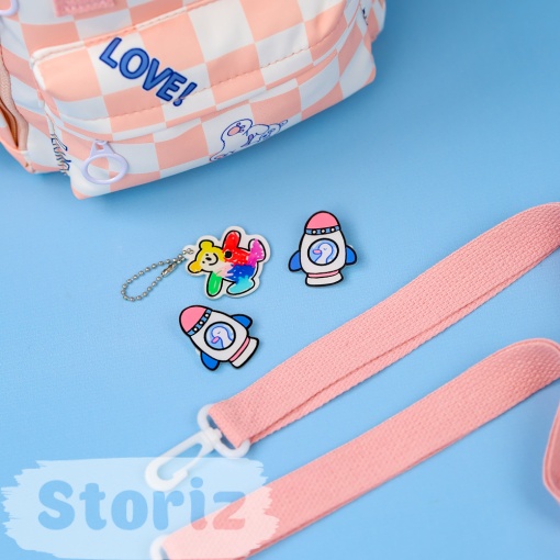 Сумка "Love bear" розово-белый