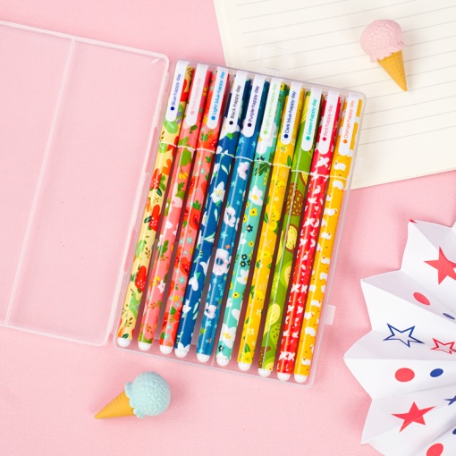 Набор цветных ручек "Flowers" 10 шт.