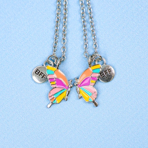 Кулон парный "Butterfly", цветной