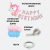 Набор шаров Единороги"Happy Birthday" персиковые буквы оптом