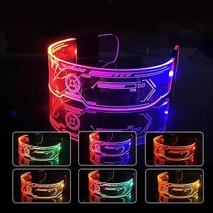 Имиджевые очки "Cyberpunk", с подсветкой